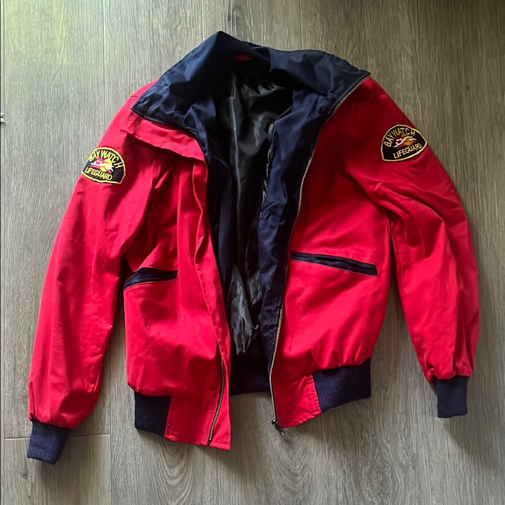 Men’s XS BAYWATCH Red Lifeguard Jacket